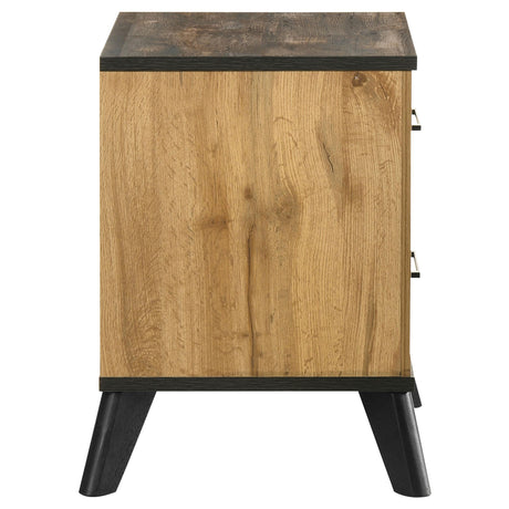 Kaywood Natural Pine 2-Drawer Nightstand from Coaster - Luna Furniture