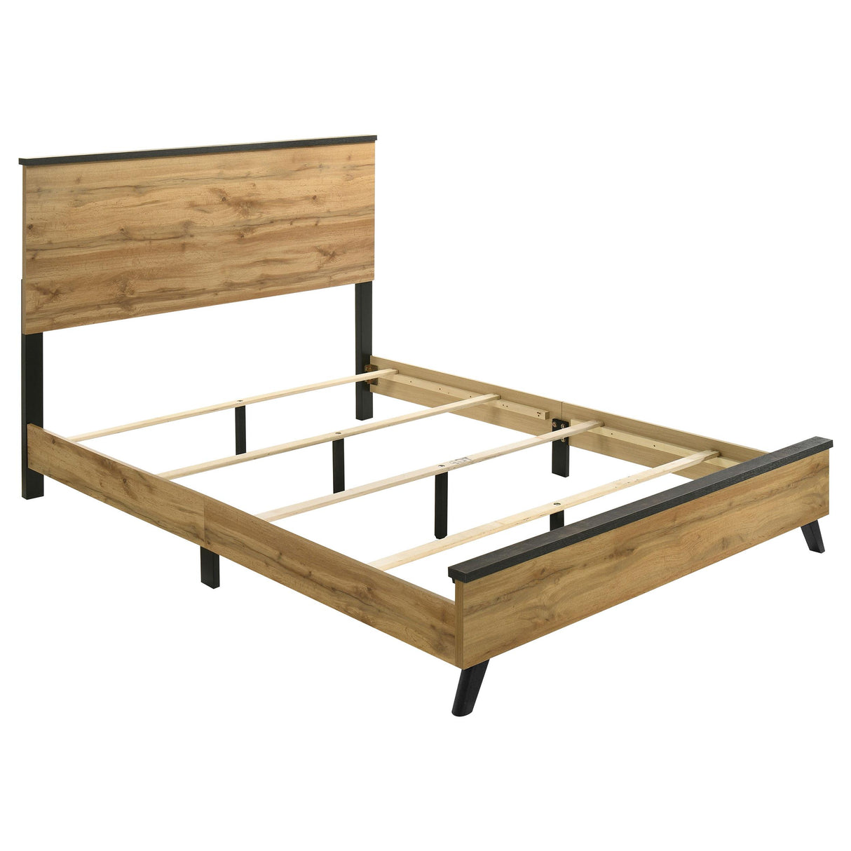 Kaywood Natural Pine 51-inch Queen Panel Bed from Coaster - Luna Furniture