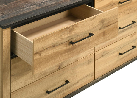 Kaywood Natural Pine 6-Drawer Dresser Cabinet from Coaster - Luna Furniture