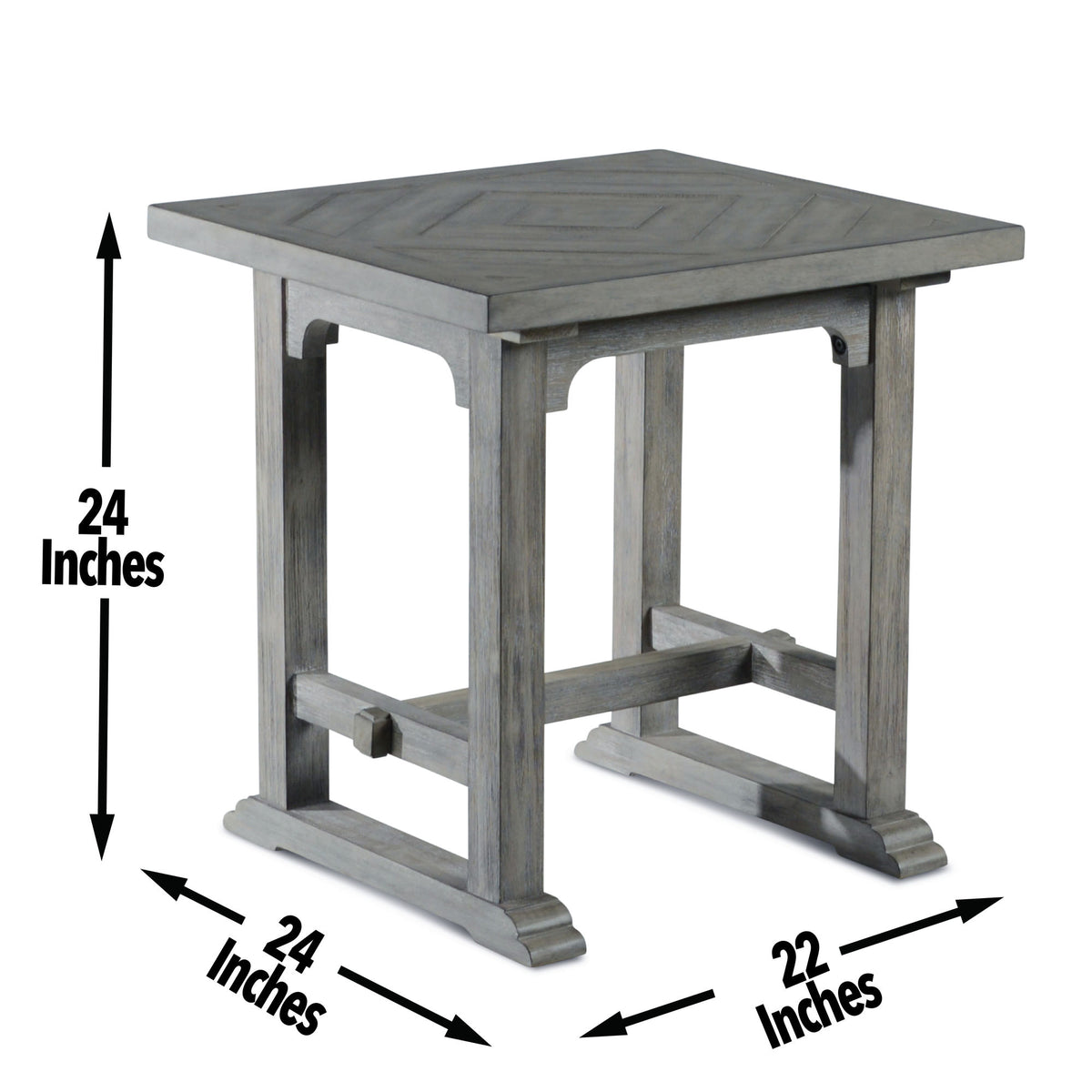 Whitford Dove Gray End Table from Steve Silver - Luna Furniture