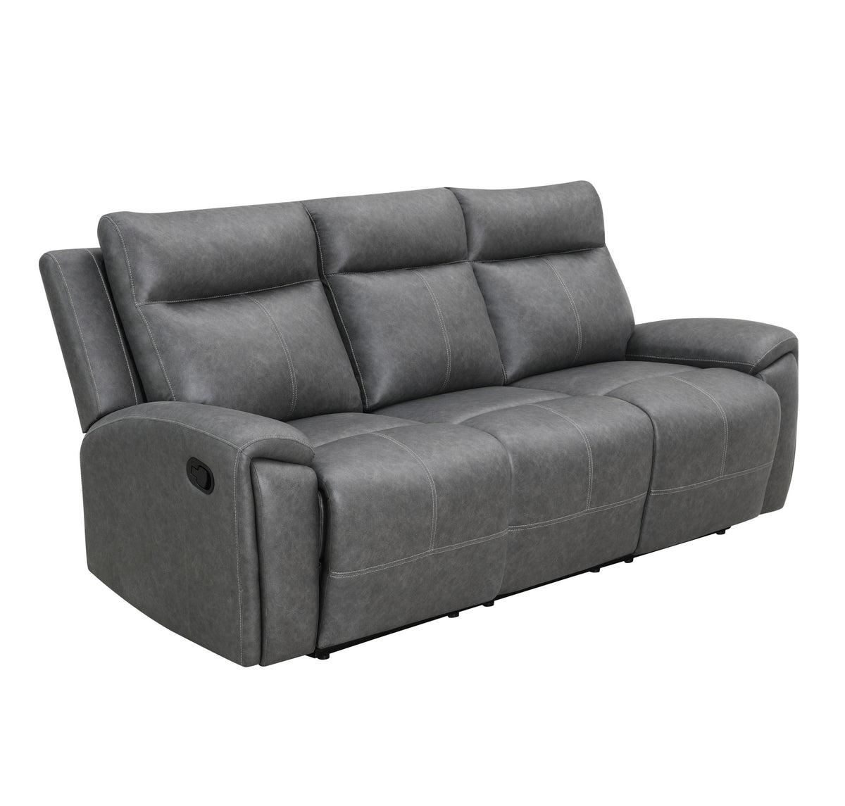 Gaston Gray 3-Piece Reclining Living Room Set from Steve Silver - Luna Furniture