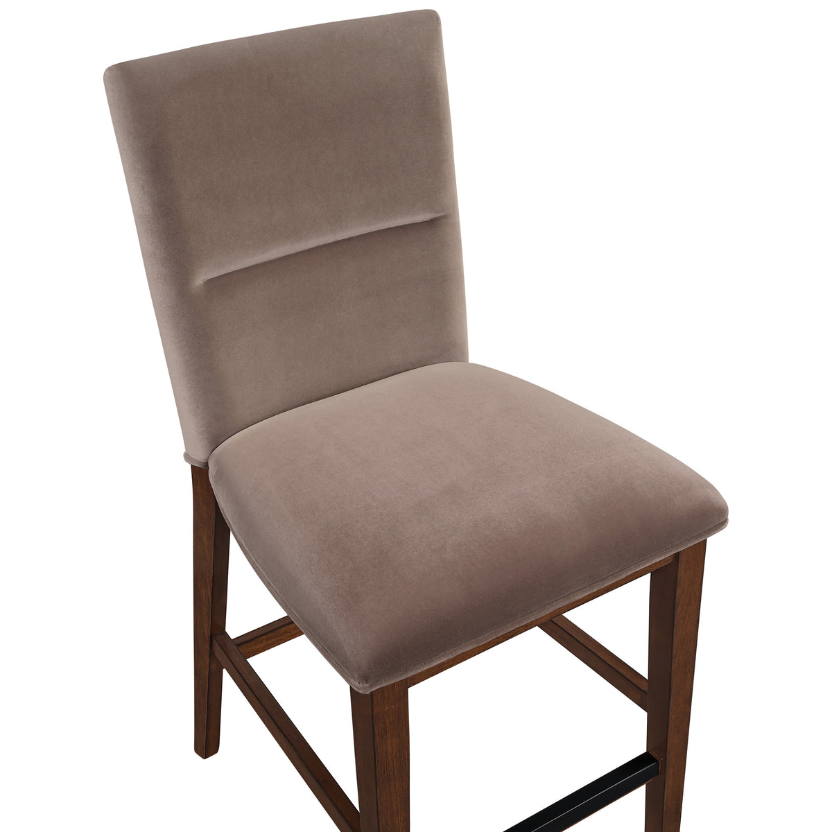 Zen 5-Piece Counter Set with Brown Velvet Counter Chairs from Steve Silver - Luna Furniture