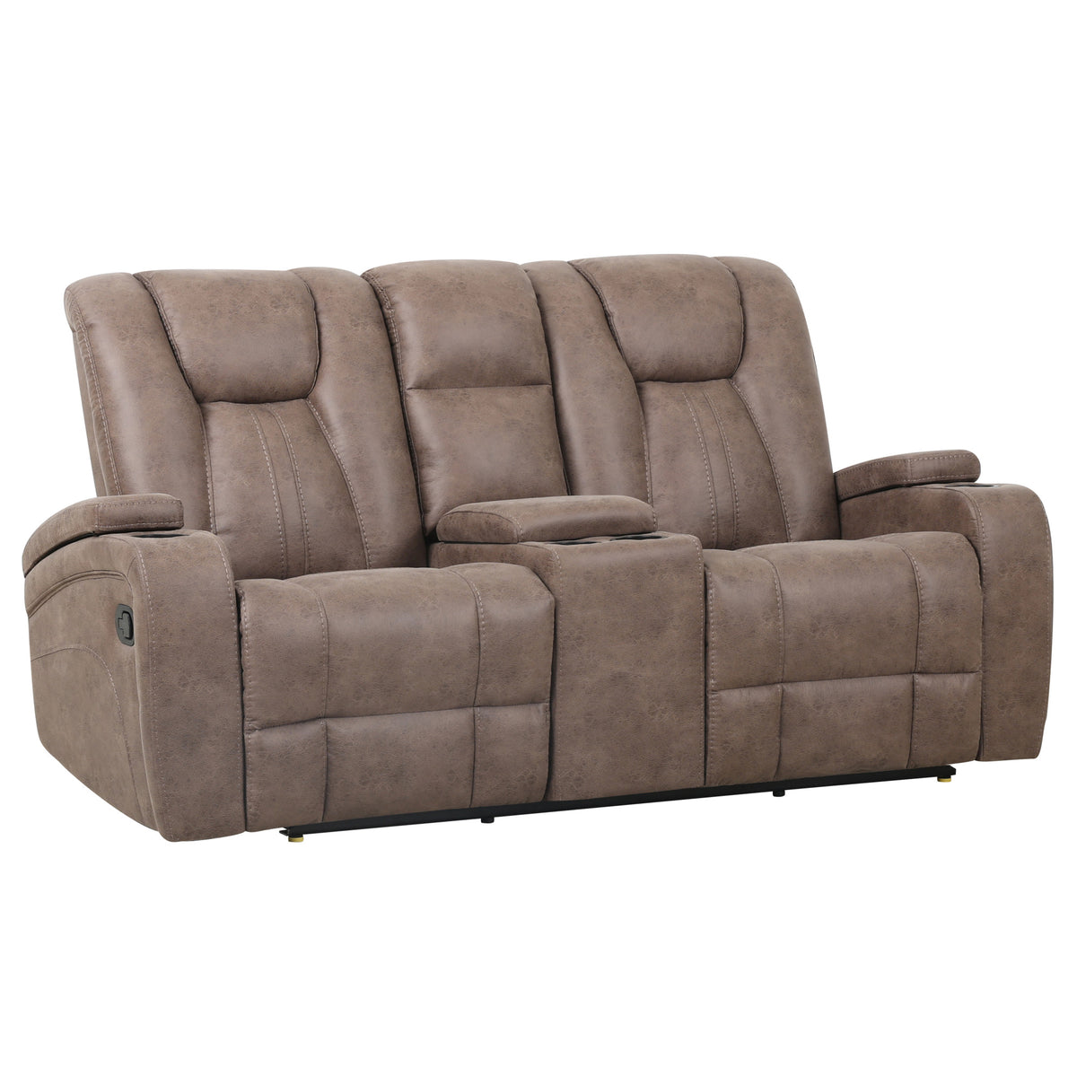 Marlow Sand Manual Reclining Loveseat from Steve Silver - Luna Furniture