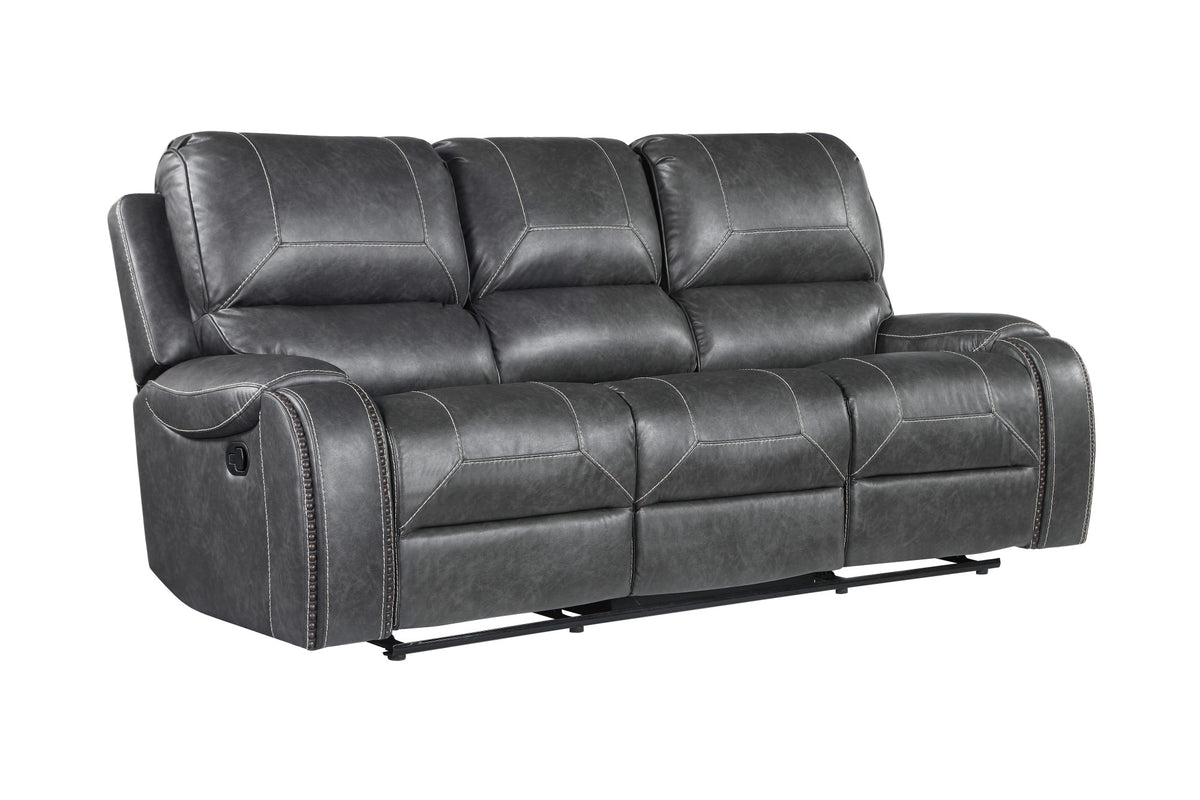 Keily Gray 3-Piece Reclining Living Room Set from Steve Silver - Luna Furniture