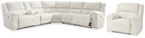 Keensburg 3-Piece Sectional with Recliner in Linen from Ashley - Luna Furniture