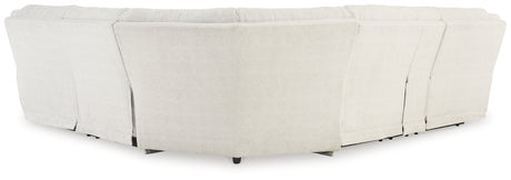 Keensburg 3-Piece Sectional with Recliner in Linen from Ashley - Luna Furniture