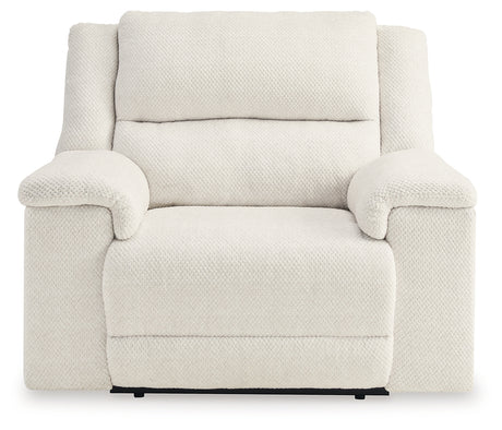 Keensburg 3-Piece Sectional with Recliner in Linen from Ashley - Luna Furniture