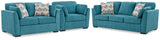 Keerwick Queen Sofa Sleeper, Loveseat and Oversized Chair from Ashley - Luna Furniture