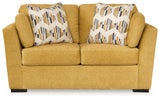 Keerwick Sofa, Loveseat, Chair and Ottoman in Sunflower from Ashley - Luna Furniture