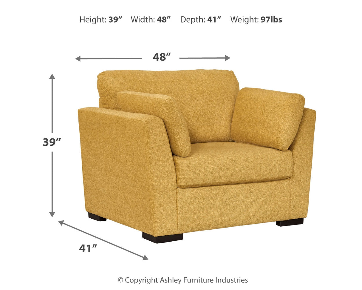 Keerwick Sofa, Loveseat, Chair and Ottoman in Sunflower from Ashley - Luna Furniture