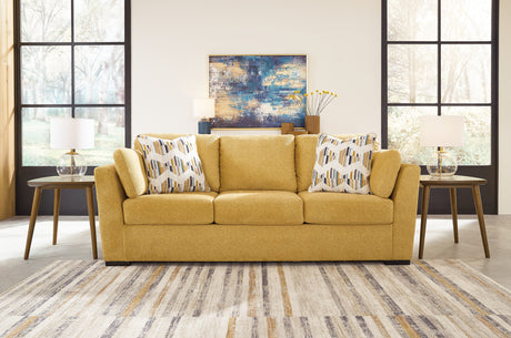 Keerwick Sunflower Sofa, Loveseat, Ottoman and 2 Chairs from Ashley - Luna Furniture