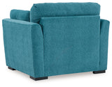 Keerwick Teal Sofa and Oversized Chair from Ashley - Luna Furniture