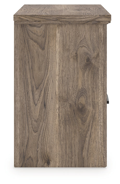 Rusticott Brown Two Drawer Nightstand from Ashley - Luna Furniture