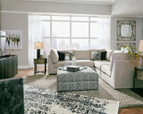 Kellway Bisque 5-Piece Sectional with Ottoman from Ashley - Luna Furniture