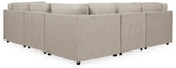 Kellway Bisque 5-Piece Sectional with Ottoman from Ashley - Luna Furniture