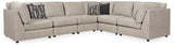 Kellway Bisque 6-Piece Sectional with Ottoman from Ashley - Luna Furniture