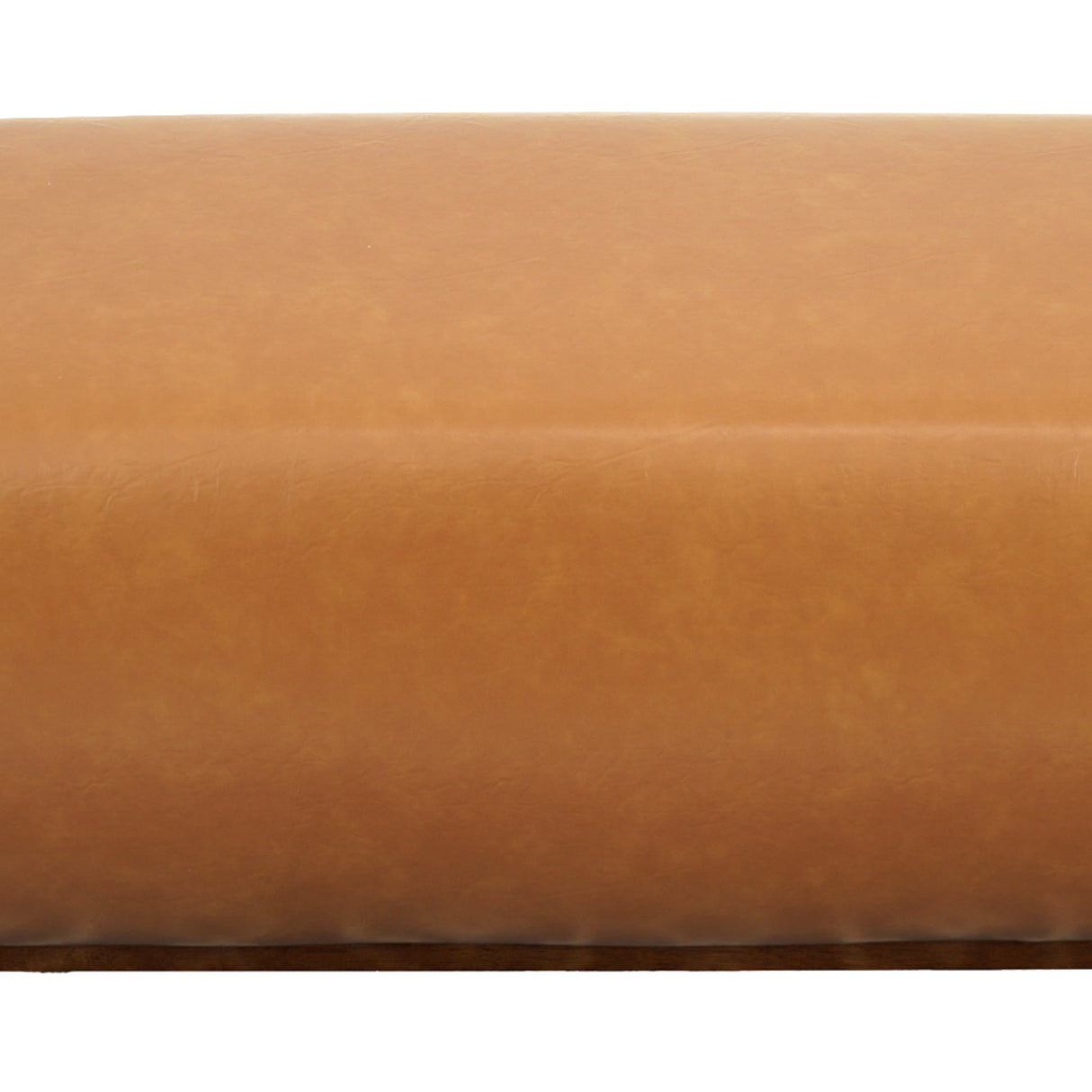 Kelvin Vegan Tan Leather Bench from Ashcroft Furniture - Luna Furniture