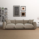 Kely 100'' Mocha Boucle Upholstered Sofa from Midinmod - Luna Furniture
