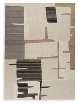 Kencher Beige/Brown Extra Large Rug from Ashley - Luna Furniture