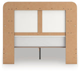 Kendanport Queen Upholstered Platform Bed, Dresser and Mirror from Ashley - Luna Furniture