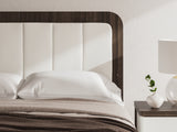 Kendanport Queen Upholstered Platform Bed, Dresser and Mirror from Ashley - Luna Furniture