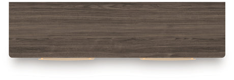 Kendanport White/Brown King Upholstered Bed, Dresser and Nightstand from Ashley - Luna Furniture