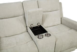 Kennett Ivory 2-Piece Chenille Power Reclining Living Room Set from Coaster - Luna Furniture