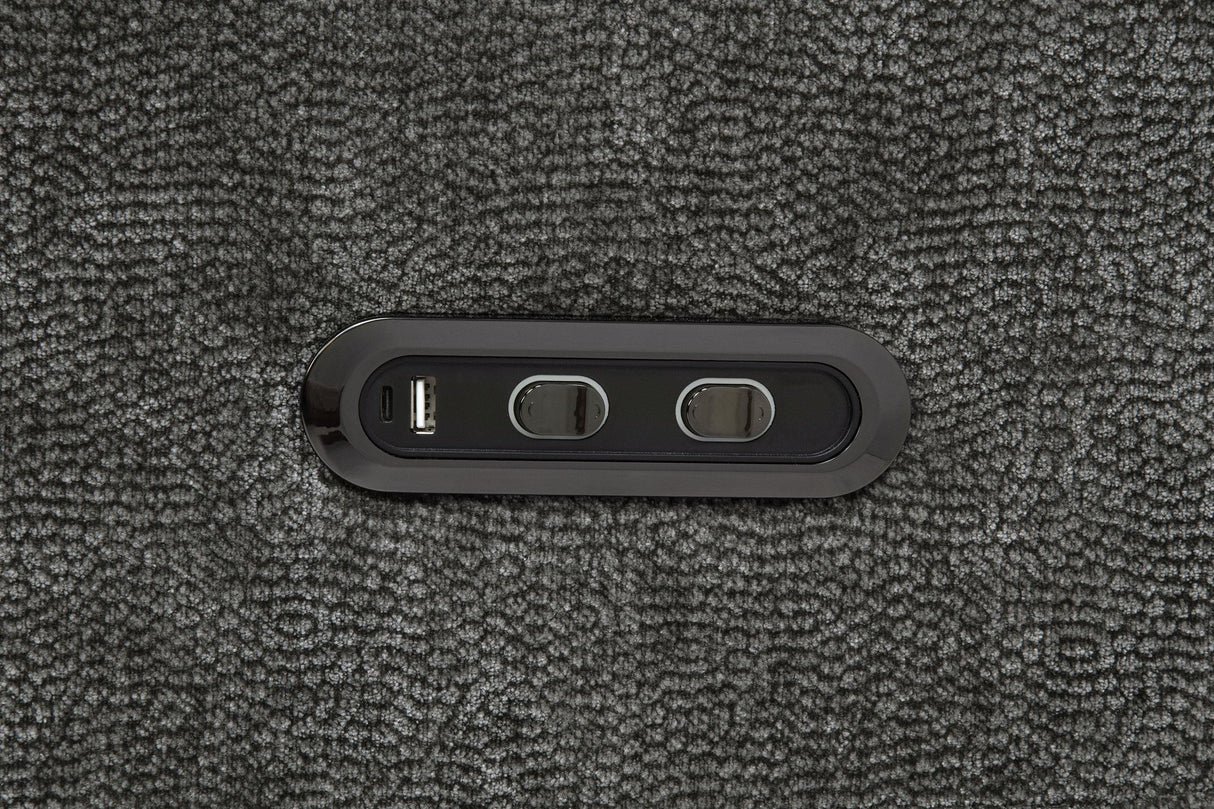 Kennett Dark Gray 3-Piece Chenille Power Reclining Living Room Set from Coaster - Luna Furniture