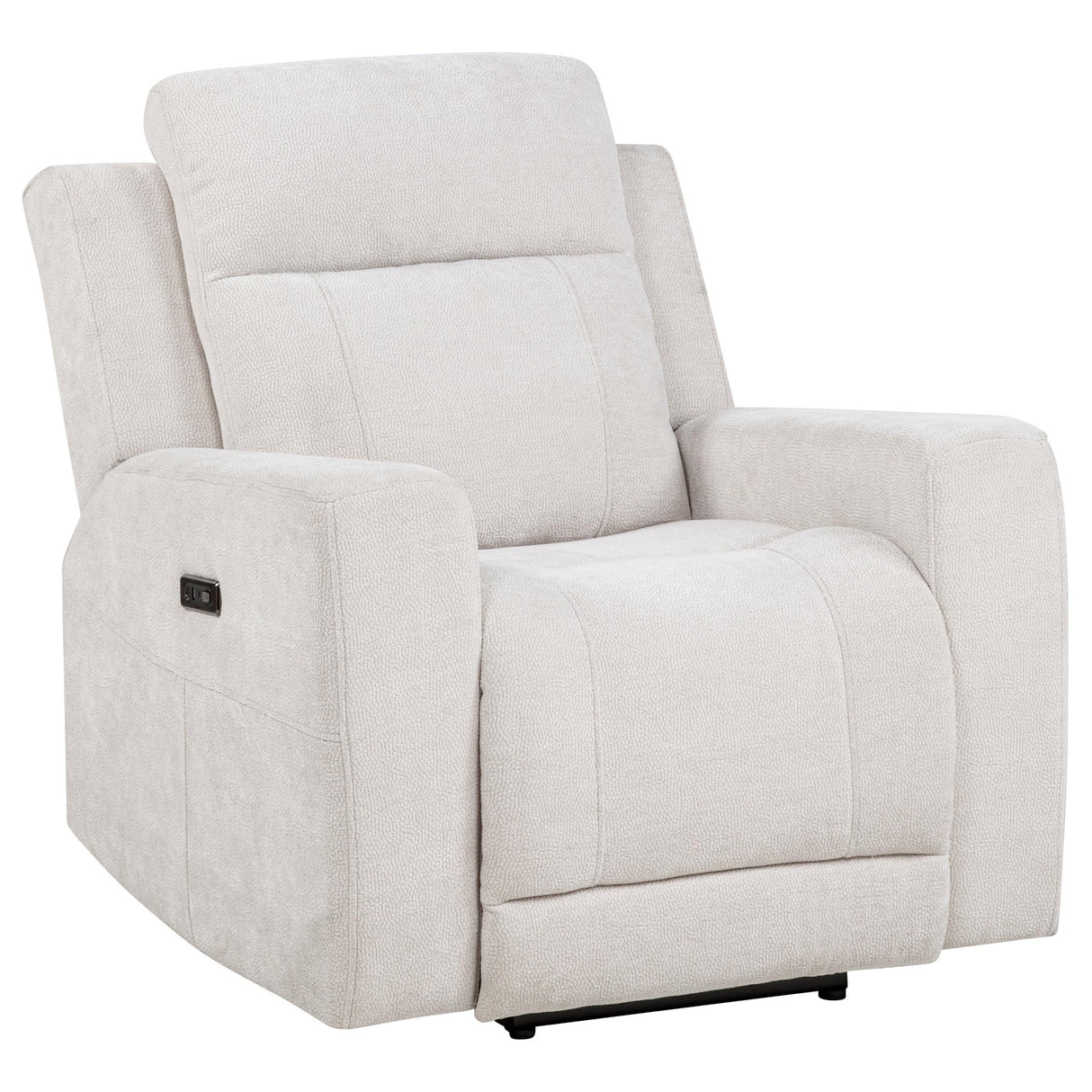 Kennett Ivory 3-Piece Chenille Power Reclining Living Room Set from Coaster - Luna Furniture