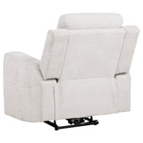 Kennett Ivory 3-Piece Chenille Power Reclining Living Room Set from Coaster - Luna Furniture