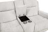 Kennett Ivory 3-Piece Chenille Power Reclining Living Room Set from Coaster - Luna Furniture