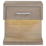 Kenora Barley Brown 1-Drawer Nightstand from Coaster - Luna Furniture
