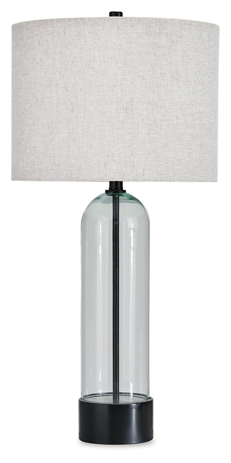 Kerrbrook Clear/Black Table Lamp from Ashley - Luna Furniture