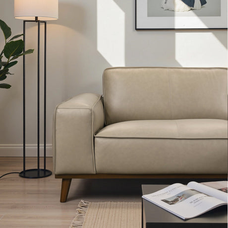 Kerrville Beige Leather Right Sectional Sofa from Midinmod - Luna Furniture