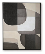 Kesleigh Black/White Wall Art from Ashley - Luna Furniture