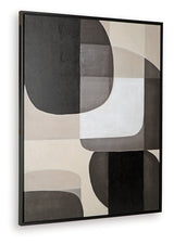 Kesleigh Black/White Wall Art from Ashley - Luna Furniture