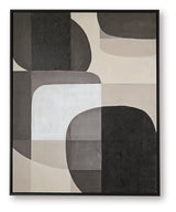 Kesleigh Black/White Wall Art from Ashley - Luna Furniture