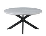 Keyla Faux-Marble Round Cocktail Table from Steve Silver - Luna Furniture