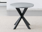 Keyla Faux-Marble Round End Table from Steve Silver - Luna Furniture