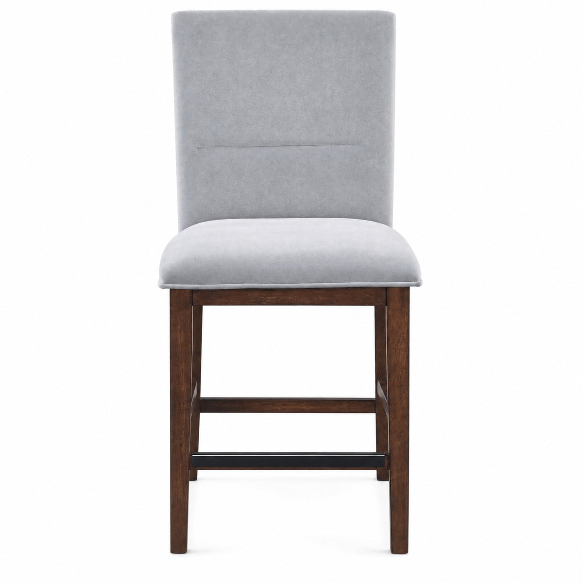 Zen Gray Velvet 24″ Counter Chair, Set of 2 from Steve Silver - Luna Furniture