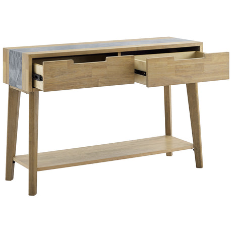 Calgary Sintered Stone Inlay Sofa Table from Steve Silver - Luna Furniture