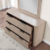 Henry Reeded King 4-Piece Bedroom Set, Tan Finish from Steve Silver - Luna Furniture