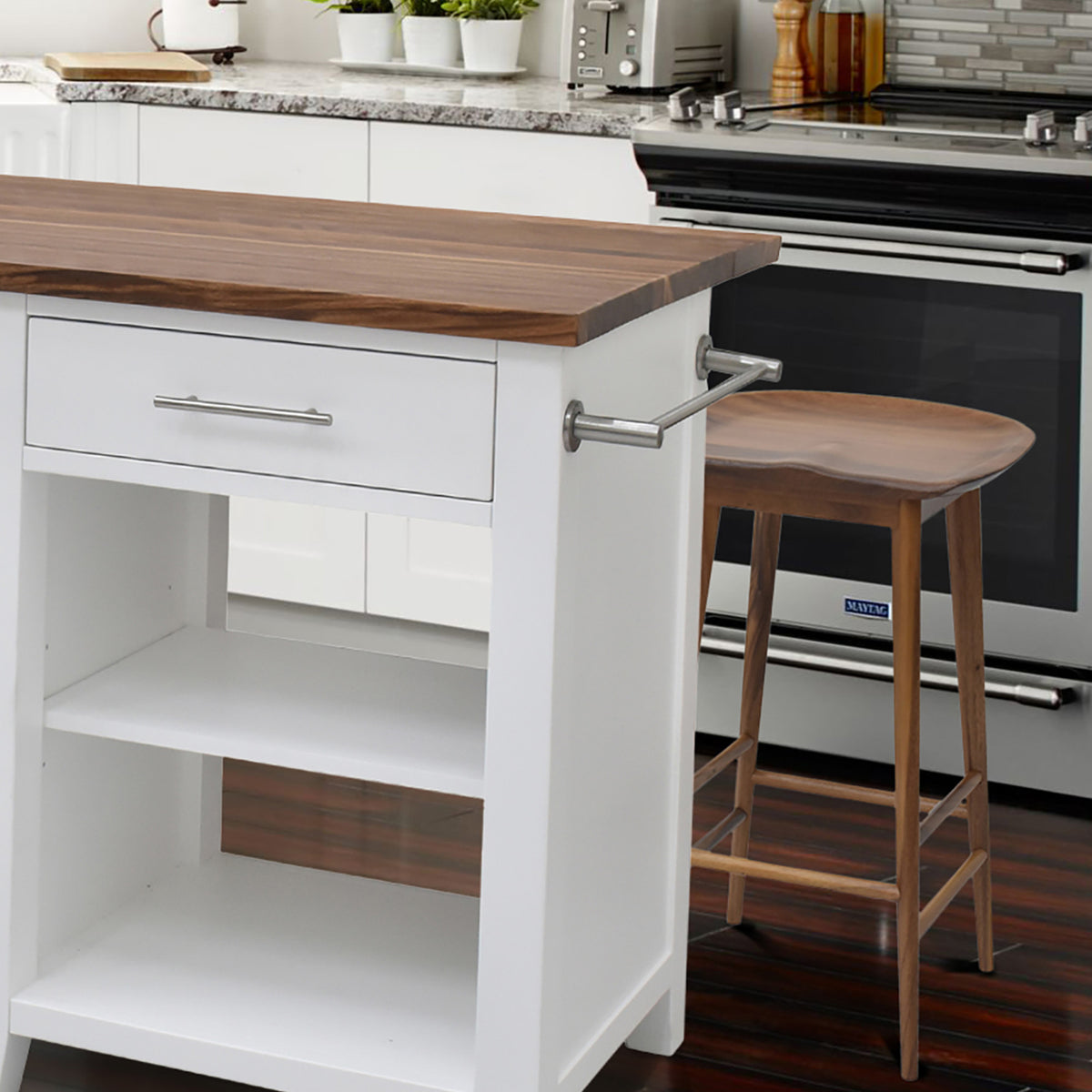 Hilton 24″ Backless Counter Stool, Natural from Steve Silver - Luna Furniture