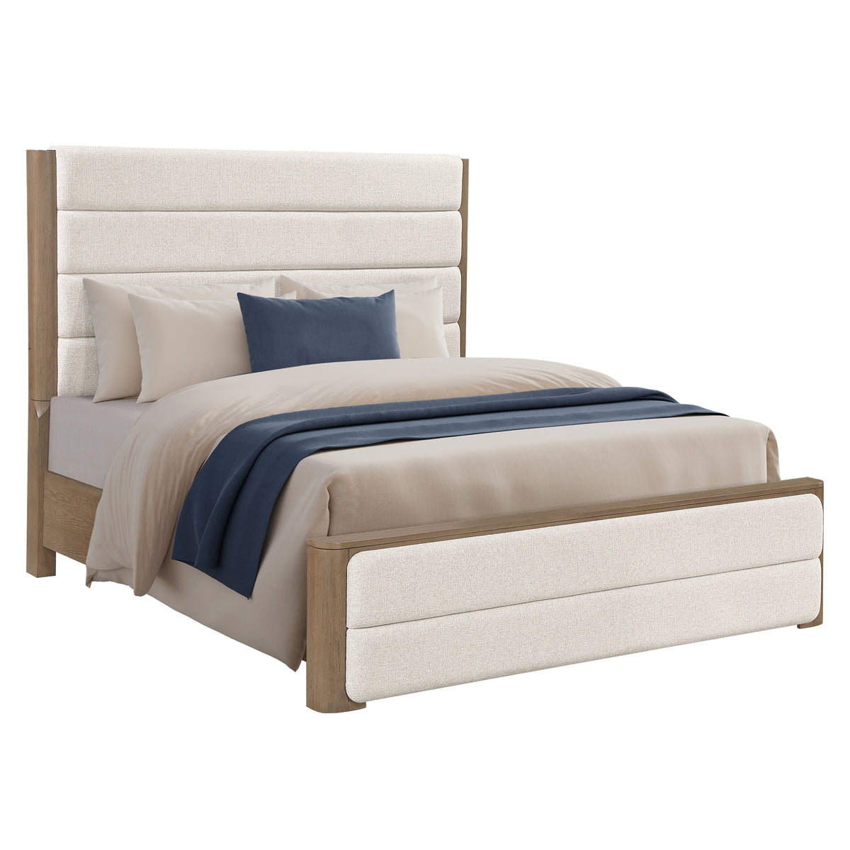 Theo Brown 4-Piece King Upholstered Bedroom Set from Steve Silver - Luna Furniture