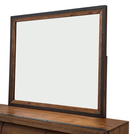 Brooklyn Walk Burnt Umber Dresser With Mirror from Michael Amini - Luna Furniture