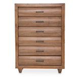 Brooklyn Walk Burnt Umber 6-drawer Vertical Chest from Michael Amini - Luna Furniture