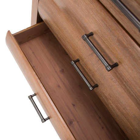 Brooklyn Walk Burnt Umber 6-drawer Vertical Chest from Michael Amini - Luna Furniture