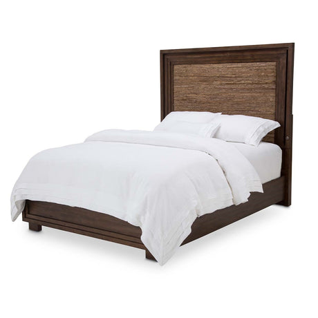 Carrollton Rustic Ranch Eastern King Panel Bed from Michael Amini - Luna Furniture