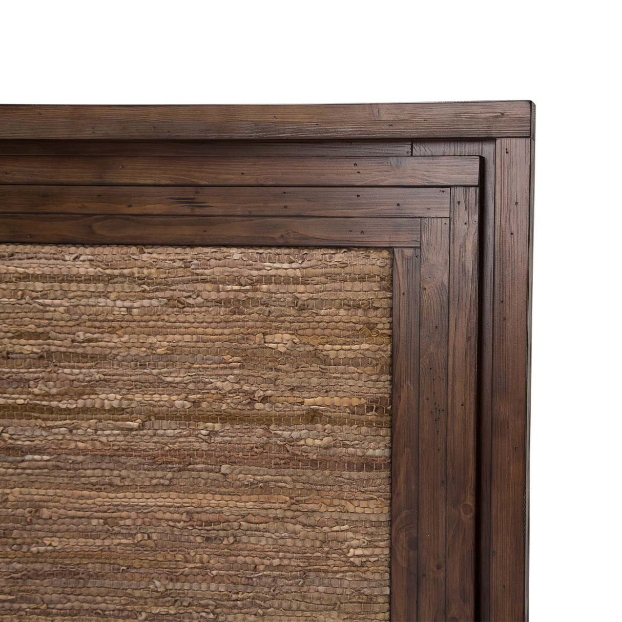 Carrollton Rustic Ranch Queen Panel Bed W/fabric Insert (3 Pc) from Michael Amini - Luna Furniture