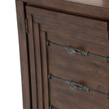 Carrollton Rustic Ranch Sideboard With Mirror from Michael Amini - Luna Furniture